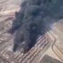 تصاوير هوايى از محل انفجار