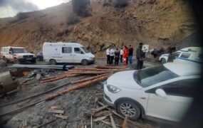 ریزش معدن در بجستان