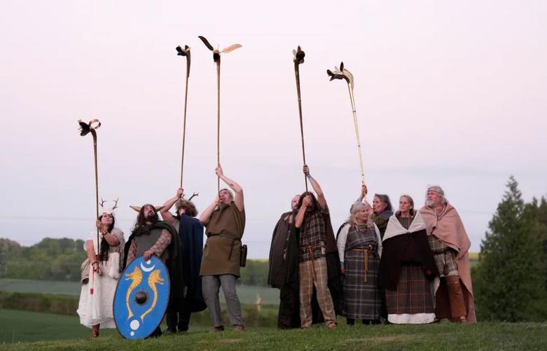 جشنواره آتش "بلتین سلتیک" در مزرعه باستانی "باستر"