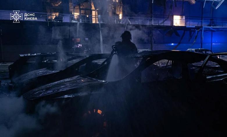 حمله پهپادی شبانه روسیه به پایتخت اوکراین