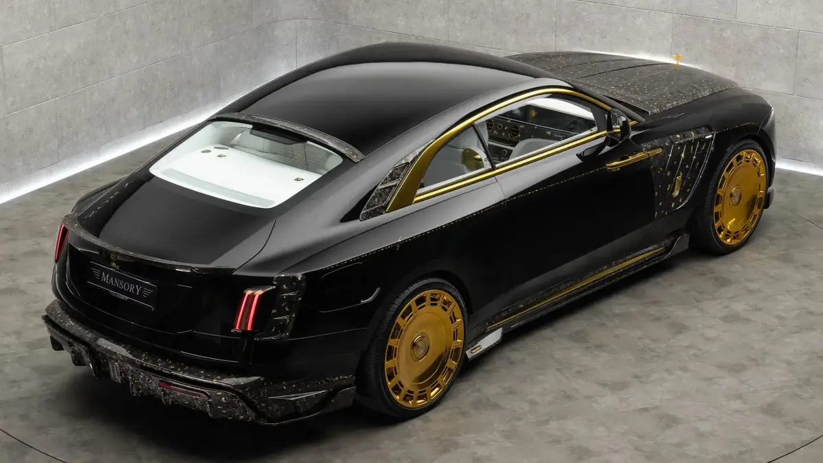 رولزرویس Wraith با تزئینات طلای ۲۴ عیار