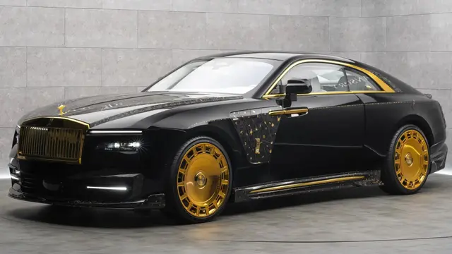 رولزرویس Wraith با تزئینات طلای ۲۴ عیار