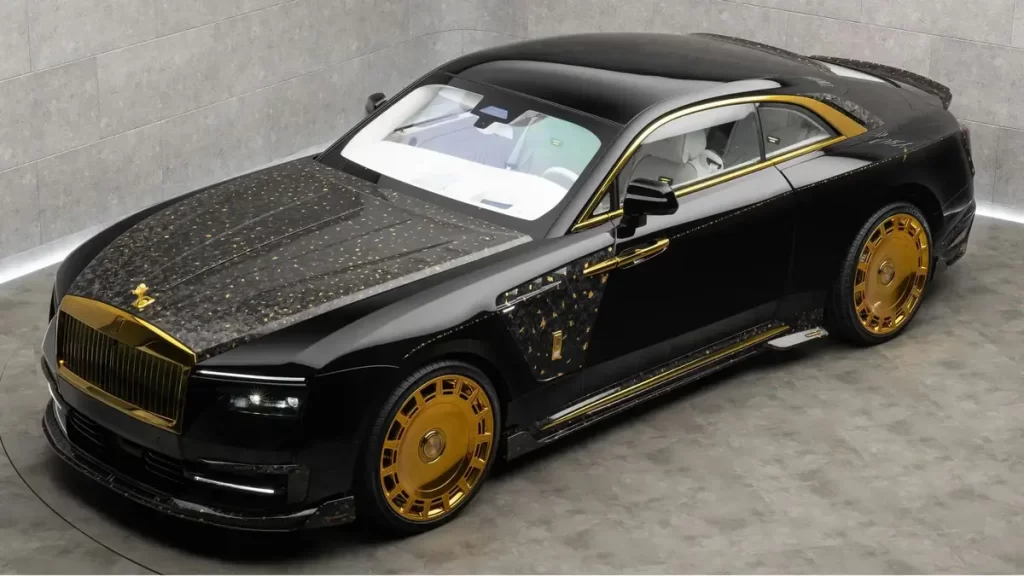 رولزرویس Wraith با تزئینات طلای ۲۴ عیار