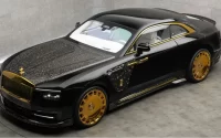 رولزرویس Wraith با تزئینات طلای ۲۴ عیار