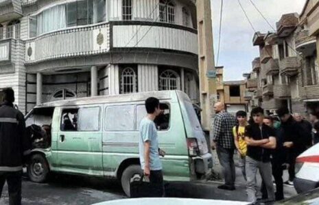 مرگ دانش‌آموز در آتش سوزی سرویس مدرسه