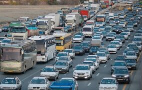 ترافیک سنگین در آزادراه تهران–شمال