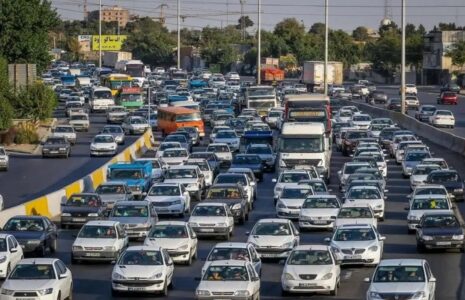 ترافیک سنگین در مسیرهای ورودی به تهران ترافیک سنگین ورودی به تهران
