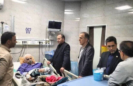 اسطوره کشتی ایران در بخش مراقبت های ویژه امامعلی حبیبی