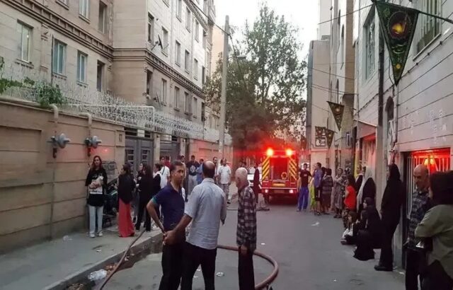 آتش‌سوزی پارکینگ