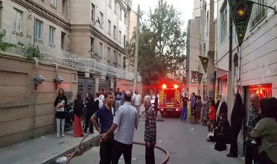 آتش‌سوزی پارکینگ