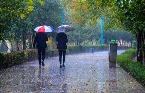 بارش باران در 15 استان کشور باران