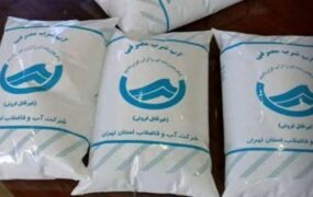 توزیع آب آشامیدنی بسته‌های نایلونی