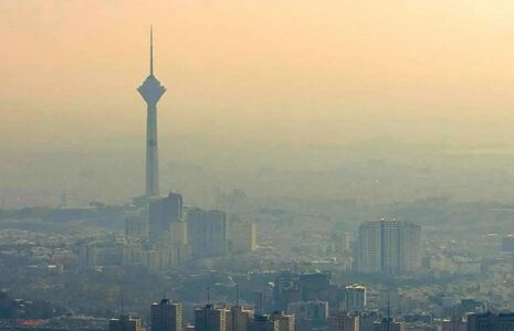هوای تهران نارنجی و ناسالم