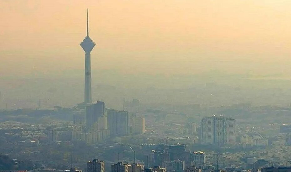 هوای تهران نارنجی و ناسالم