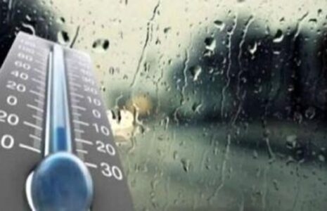 بارش‌های رگباری کاهش دما