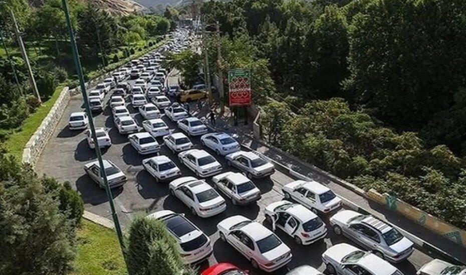 ترافیک سنگین جاده چالوس و آزادراه تهران شمال