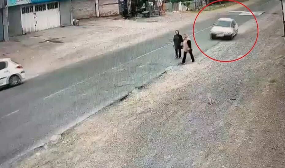 حادثه دلخراش در نوشهر/ راننده پراید دو زن را عمداً زیر گرفت/ فیلم زیر گرفتن پراید