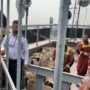 سقوط بالابر نما در خیابان ولیعصر