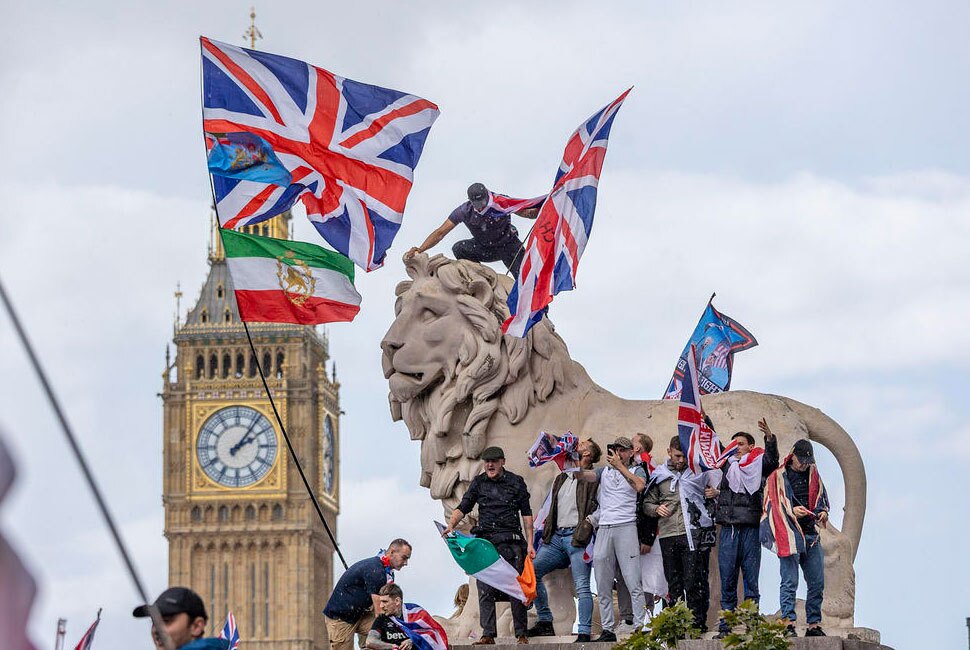 تظاهرات ضدمهاجرت در لندن