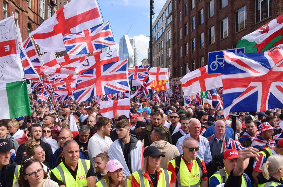 تظاهرات ضدمهاجرت در لندن