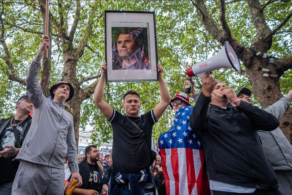 تظاهرات ضدمهاجرت در لندن