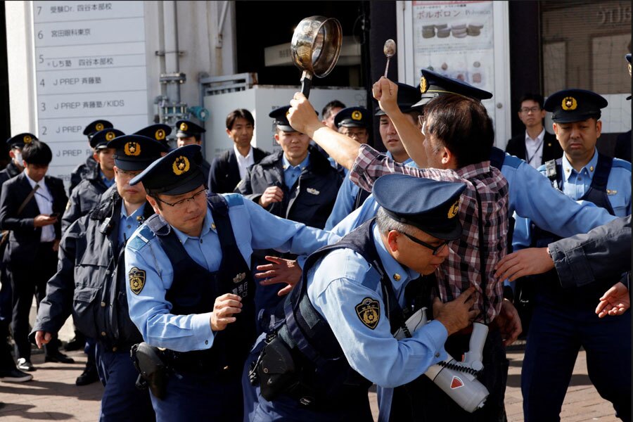 اعتراضات به سفر ترامپ به ژاپن