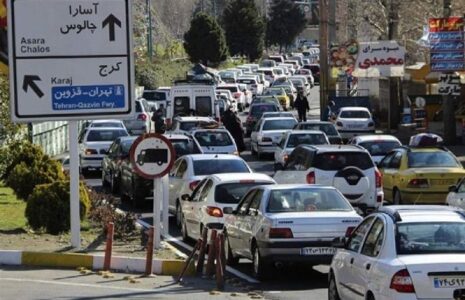 هشدار پلیس راه: مسیر چالوس یکطرفه شد جاده چالوس