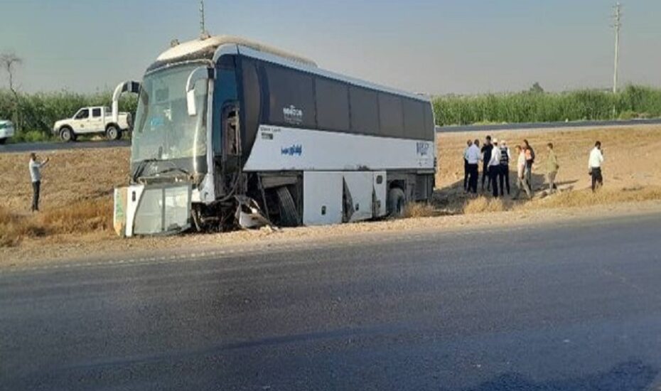 واژگونی اتوبوس