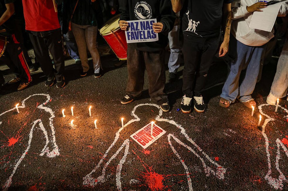 اعتراضات علیه کشتار بیش از 70 نفر در جریان حمله پلیس برزیل 