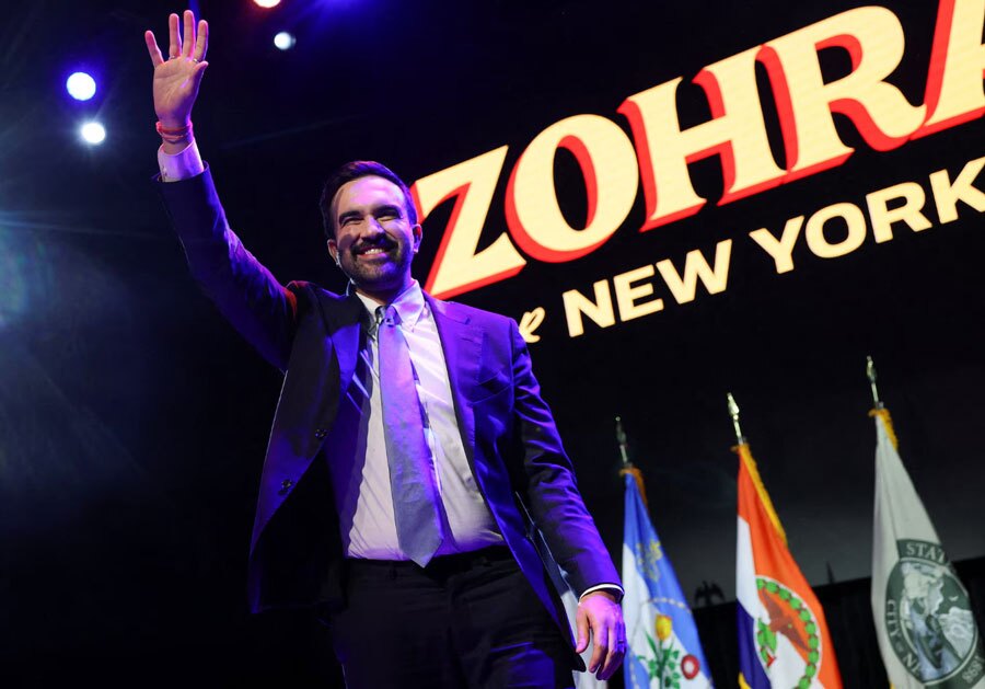 جشن پیروزی "زهران ممدانی" شهردار جدید مسلمان نیویورک