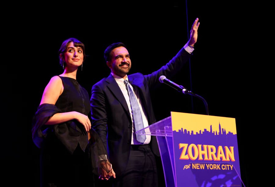 جشن پیروزی "زهران ممدانی" شهردار جدید مسلمان نیویورک