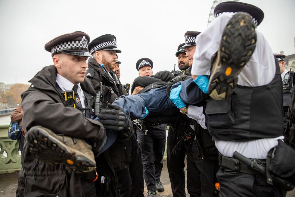 بازداشت معترضان حامی فلسطین در لندن