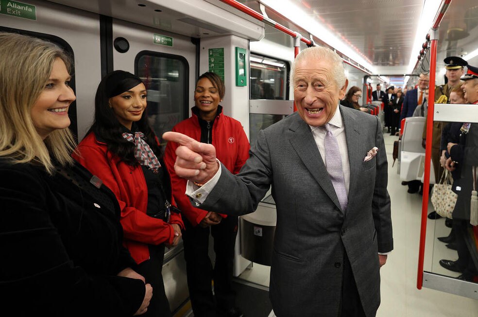 افتتاح ایستگاه مترو جنوب ولز از سوی پادشاه انگلیس