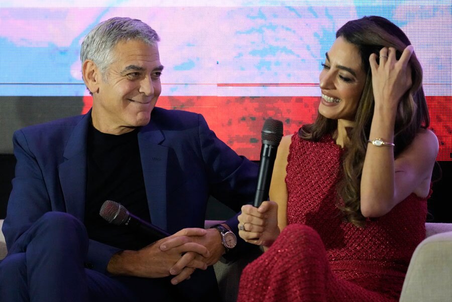 شرکت "جورج کلونی" و همسرش در اجلاس نیکوکاری