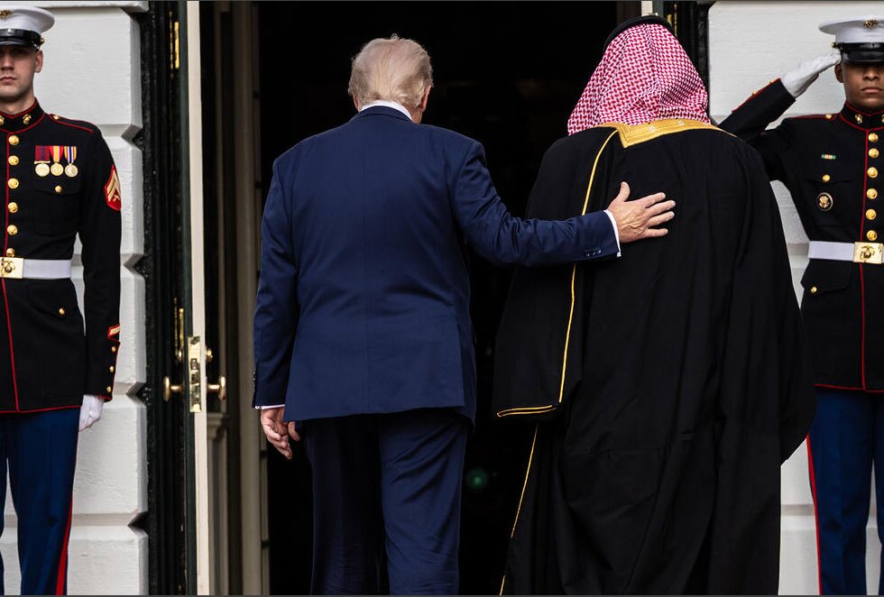دیدار ولیعهد عربستان سعودی با ترامپ