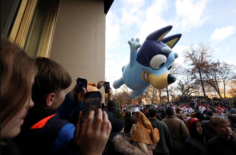 رژه جشن شکرگزاری در شهر نیویورک آمریکا