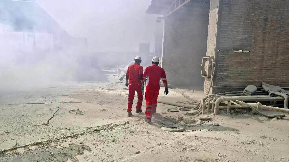 آتشسوزی در شرکت پالایش نفت پارسیان ایوانکی/ عکس شرکت پالایش نفت پارسیان ایوانکی