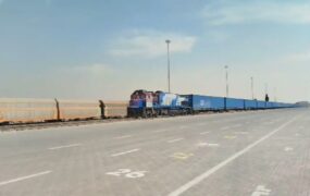 اولین قطار ترانزیتی روسیه وارد ایران شد