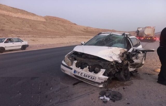 تصادف زنجیره‌ای در جاده سمنان به فیروزکوه