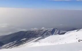 دفن شدن تهران زیر دود و آلودگی نمایی از قله توچال