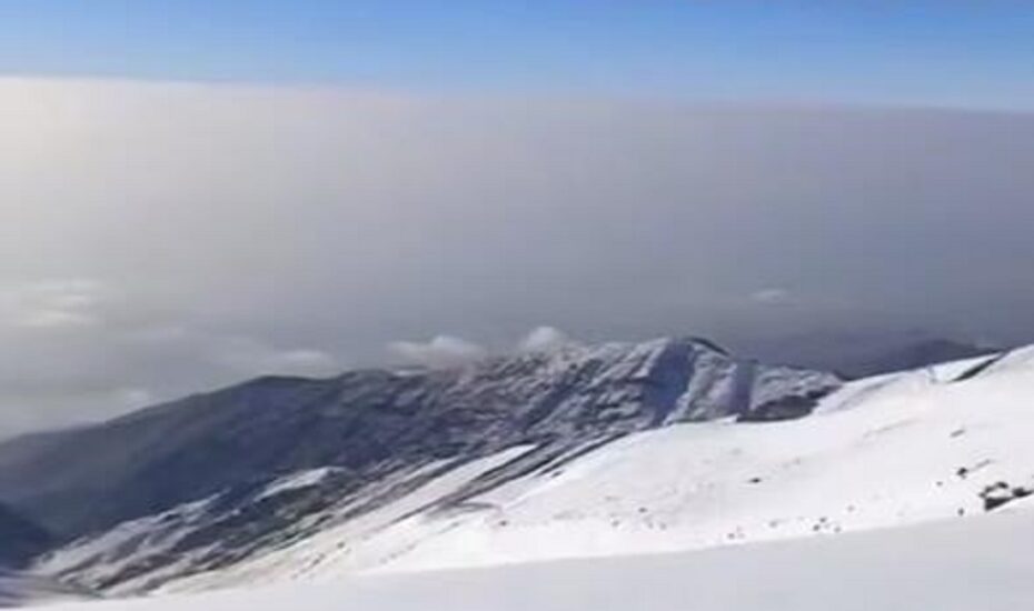 دفن شدن تهران زیر دود و آلودگی نمایی از قله توچال