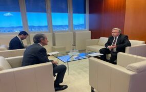 دیدار و گفت‌وگوی اولیانوف و گروسی درباره ایران و اوکراین