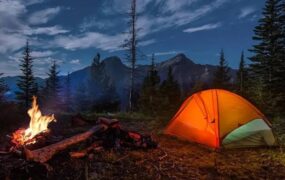 اقامت شبانه جنگل‌های آمل آتش‌سوزی