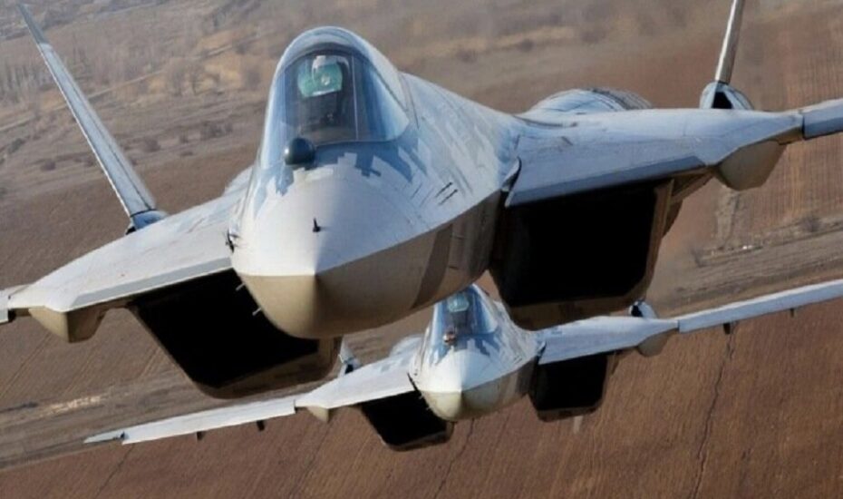 نسخه جدید سوخو-۵۷ روسیه پیش از نمایشگاه ۲۰۲۵ دبی