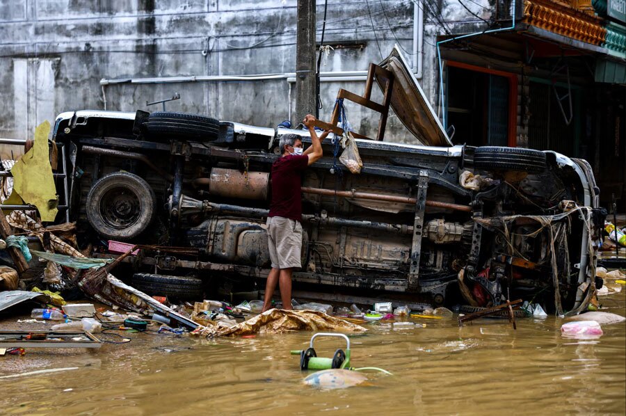 سیل و توفان در تایلند