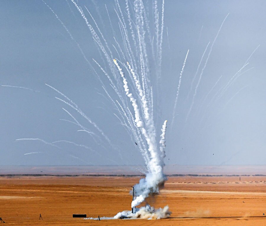 منفجر شدن یک موشک فضایی هنگام پرتاب در کویت