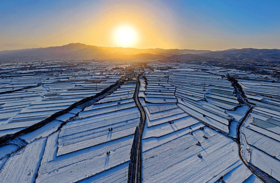 دیدنی های امروز؛ از آشوب حضور مسی در هند تا سلفی نخست وزیر ایتالیا شالیزارهای پوشیده از برف در شمال چین