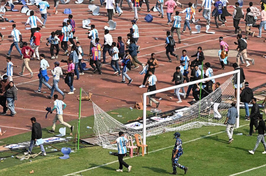 حضور لیونل مسی به آشوبی بزرگ در استادیوم شهر کلکته هند