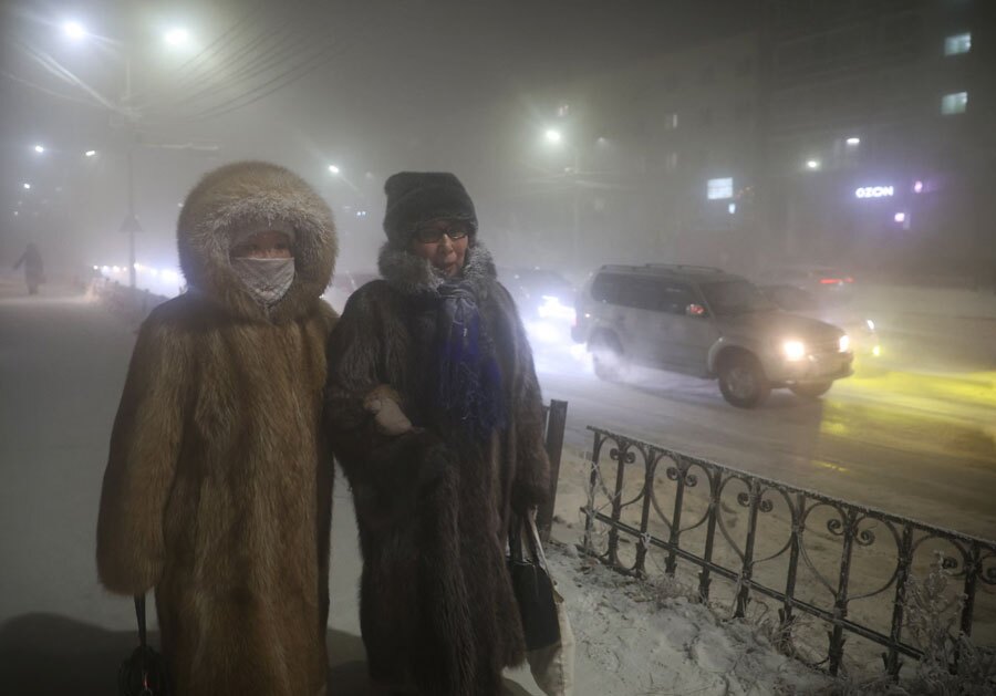 دمای منفی 47 درجه در شهر "یاکوتسک" روسیه
