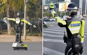 چین از ربات انساننمای راهنمای ترافیک رونمایی کرد؛ آغاز فصل تازهای در مدیریت شهری ربات انساننمای ترافیکی